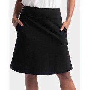 Betabrand Women’s Ponte Skort Shirt Black Sz Medium